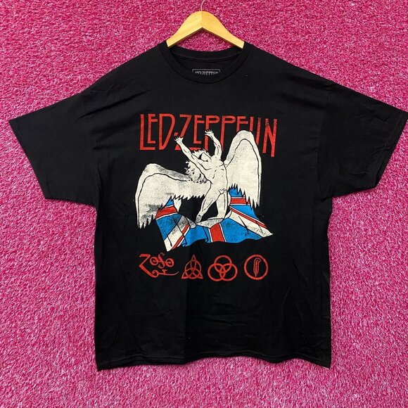 Led Zeppelin Icarus Union Jack Flag T-Shirt XL - Picture 1 of 4